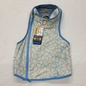 RUFFWEAR Swamp Cooler Zip Cooling Vest Medium 27-32in. Dog Harness Biolumen Blue